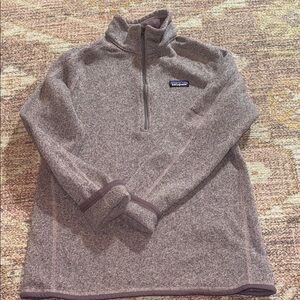 Patagonia women’s better sweater pullover 1/4 zip fleece size L no wear at all